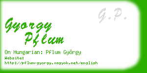 gyorgy pflum business card